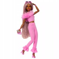 194735255962 Barbie. HYV28 Deluxe Style. Lalka W RóżOwym Stroju Barbie