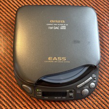 VTG 90s Aiwa XP-55 Portable CD Player Anti Skip I Bit DAC Tested