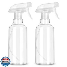 LANBEAUTIFY Plastic Spray Bottles - Empty Spray Bottles for Cleaning,16.9oz/2