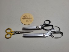 Vintage Scissors Lot WISS Jason Japan Textured Zig Zag Fabric Crafting Cutting