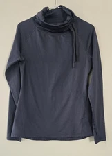 Layer 8 Performance Women's Gray/Blue Qwik-Dry Pullover M