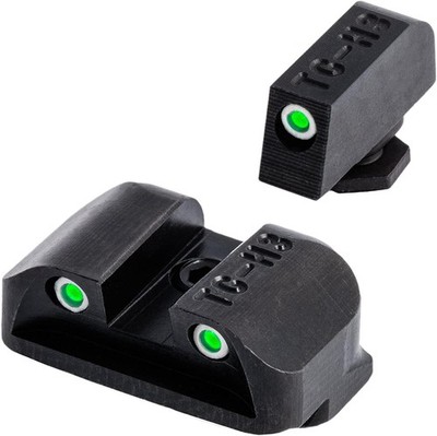 Tritium Handgun Sight | High-Visible Front & Rear Night Sights with Daylight Whi