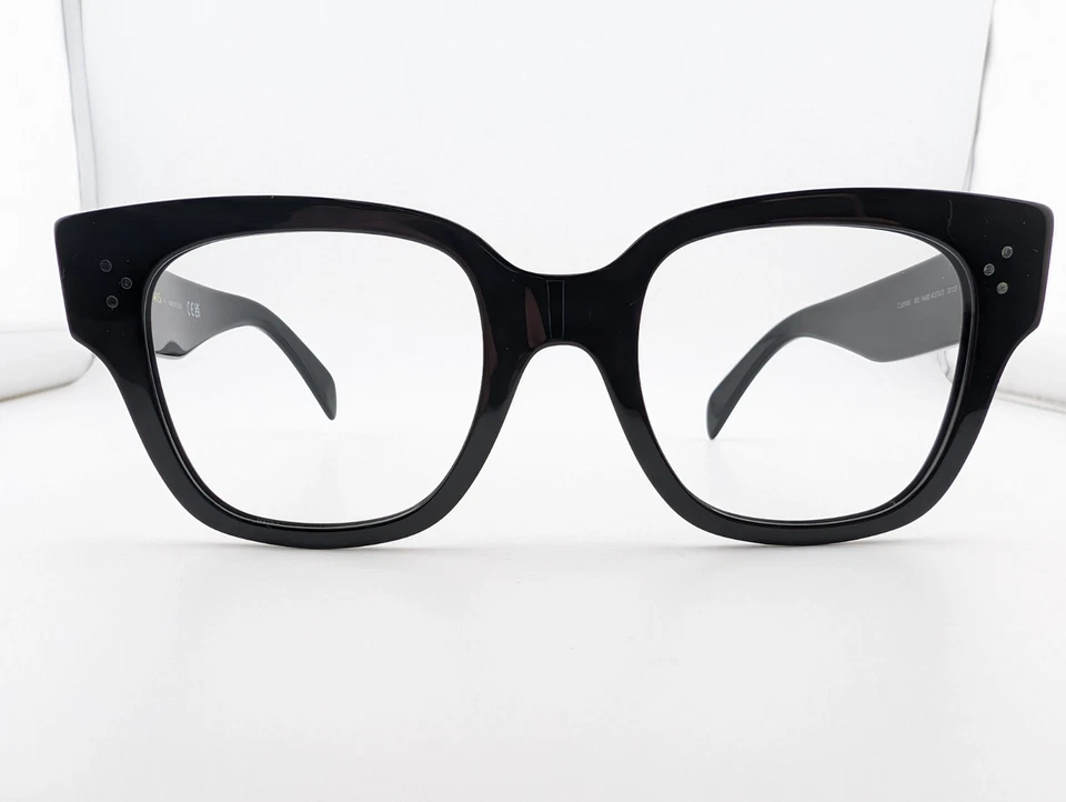 Gafas Celine, solo monturas, CL50110U 001 negras, 52-21-145, acetato duro, Italia Foto 2 de 4