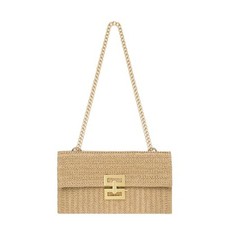 Straw Clutch Purses for Women, Woven Purse with Detachable Strap Hardware