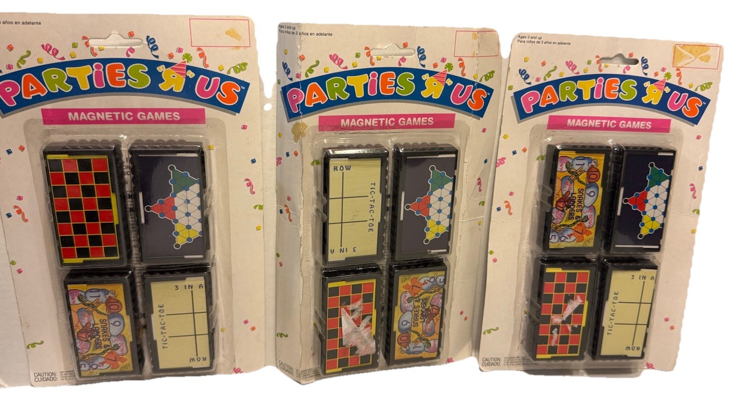 R Us Vintage Party Favor Toy 1991 Parties R Us Magnetic Games Geoffrey