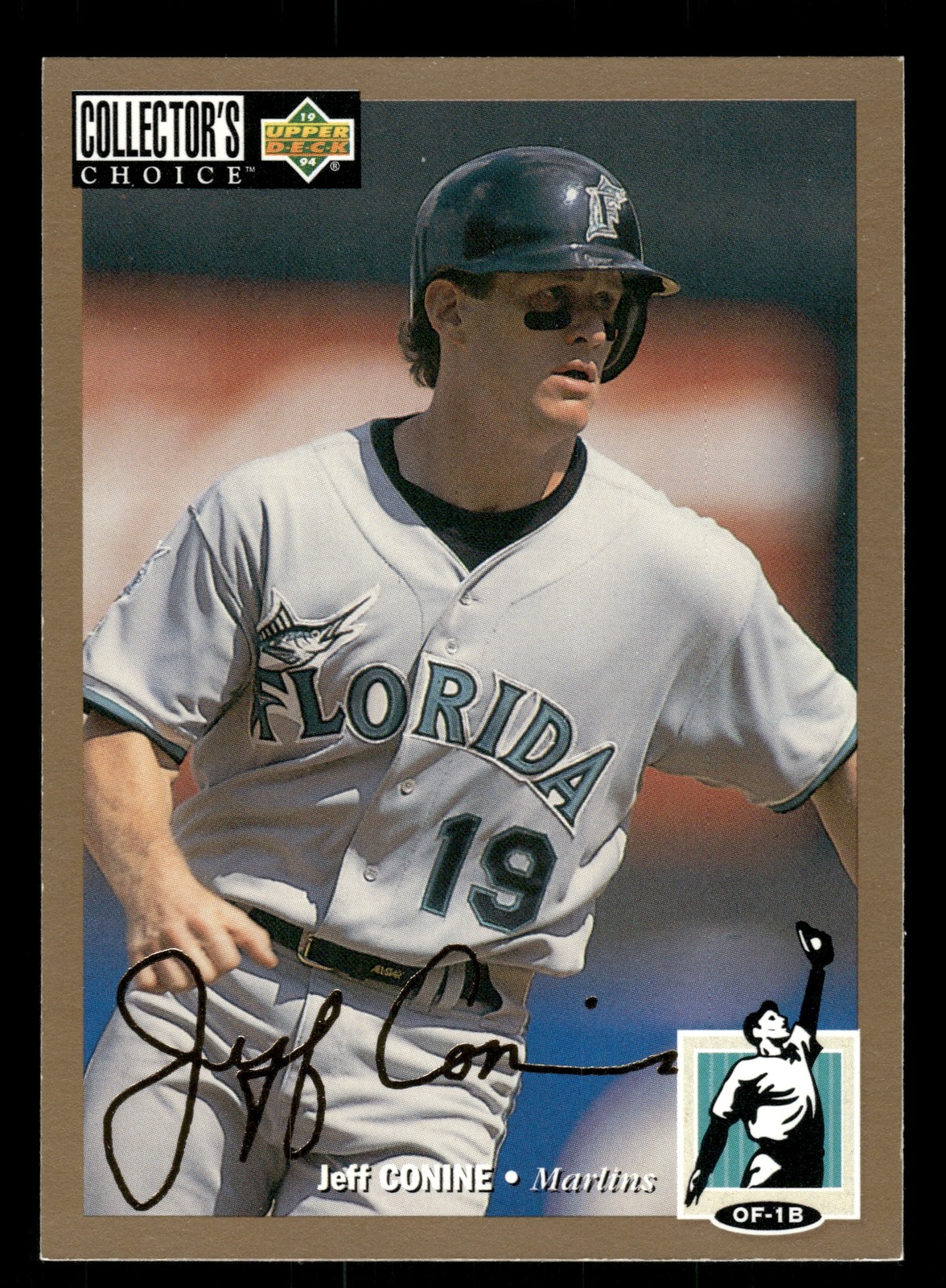 Jeff Conine Florida Marlins 1994 Collector's Choice Gold Signature #82