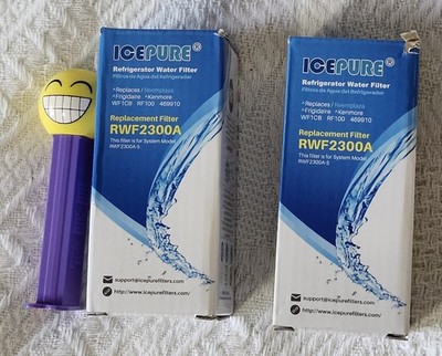 IcePure Refrigerator Replacement Filter RWF2300A Frigidaire Kenmore 202006 x 2