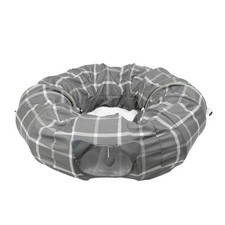 Large Grey Cat Tunnel Bed 2in1 Zip Together Play PopUp Indoor Nap Toy