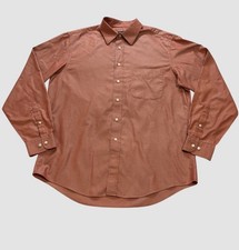 Jos A Bank Travelers Collection Men  s Large Tailored Fit Long Sleeve Button Up