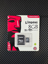 Kingston 8GB Micro SD w/ adapter Flash Memory Card HC SDHC 10 SDC10/8GB