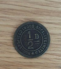  Co Operative Huddersfield Token ½ D Pence   Vintage Shop Token Yorkshire 