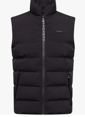 Hackett London padded  black  vest / Sonic gilet / size M / polyester / 350$ RRP