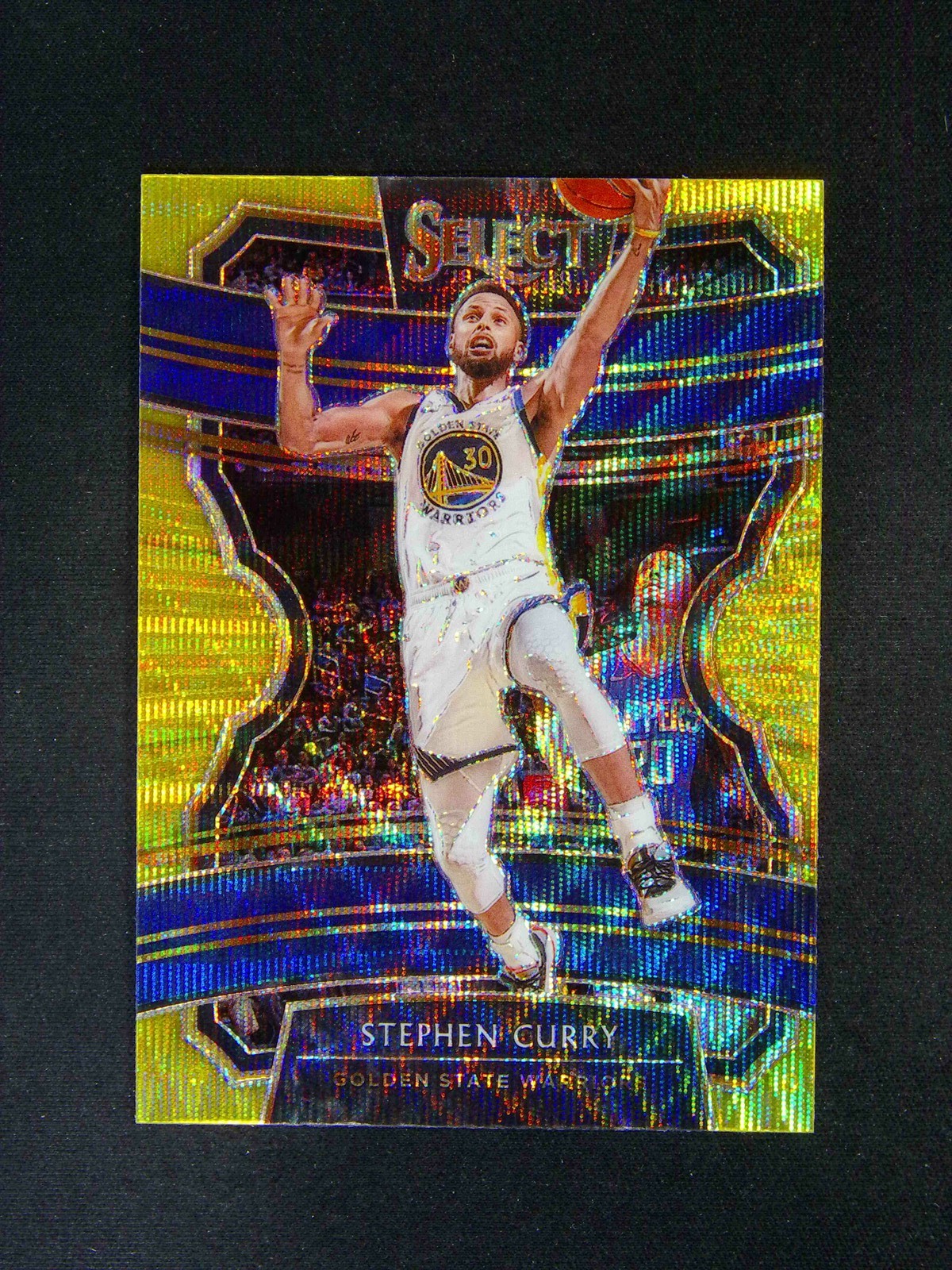 2019-20 Panini Select Stephen Curry #91 Concourse Gold Wave