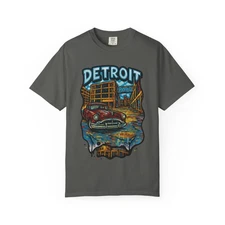 Detroit Packard Classic Car Graphic Tee Urban Streetwear Comfort Colors 1717