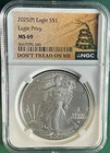 2025 (P) Eagle Privy MS 69 1 Oz Fine Silver