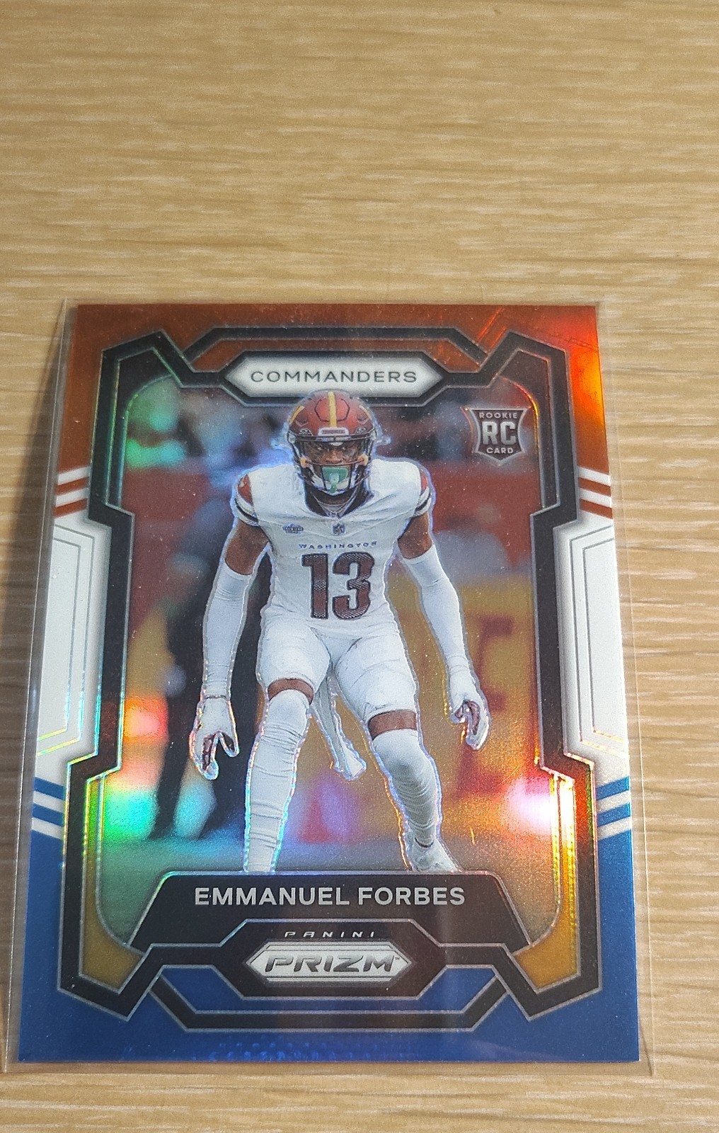 2023 Panini Prizm - Rookies Emmanuel Forbes #399 Red White & Blue Prizm (RC)