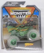 SpinMaster Monster Jam Series 37 Ghost Crew Dragon Truck Chase Clear Wheels