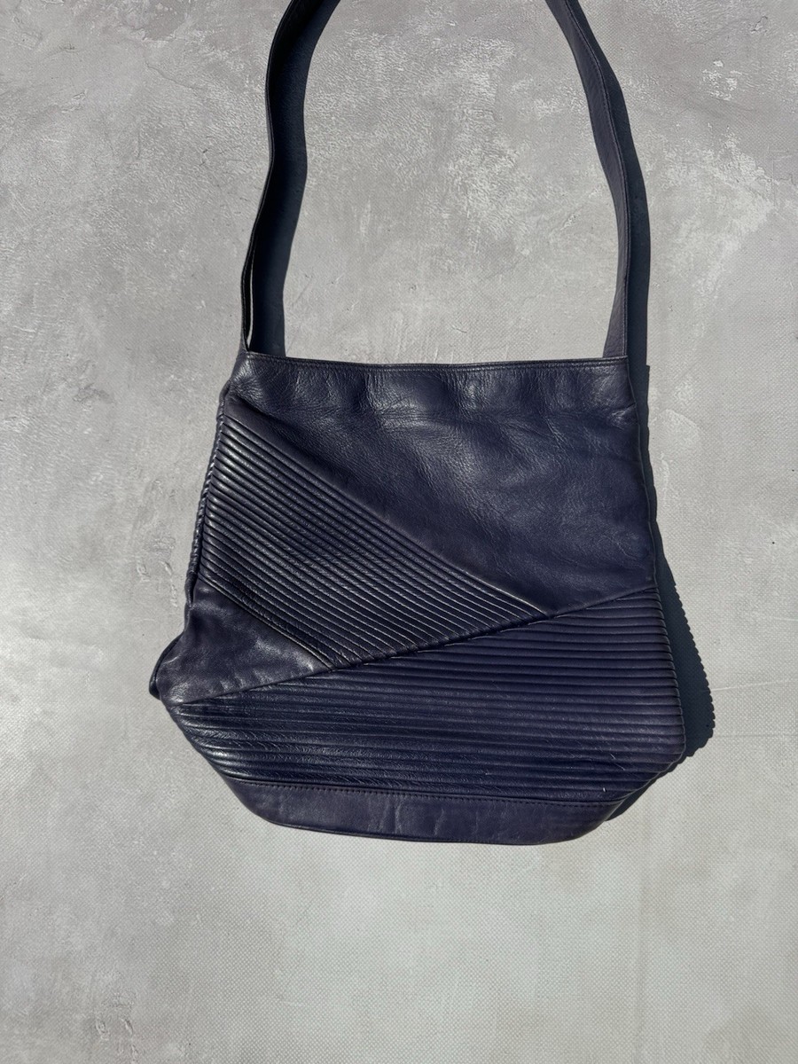 Archive 90s Gianni Versace Couture Leather Folds Shoulder Bag | eBay