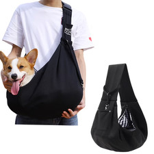 Dog and Cat Sling Carrier - Reversible Puppy Carrier Purse with Storage Pocket,