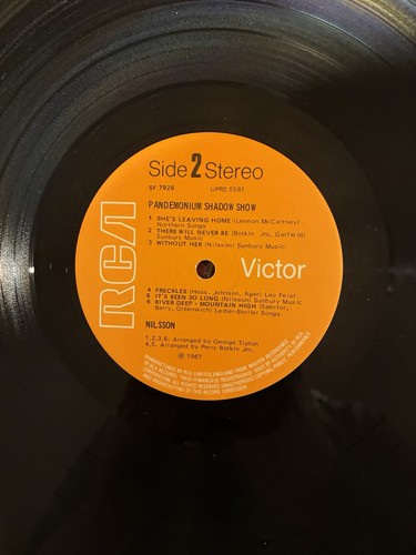 Nilsson Pandemonium Shadow Show UK Reissue Vinyl RCA Victor - Picture 7 of 7