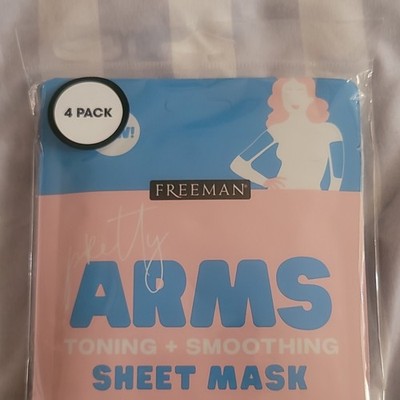 Freeman Toning Smoothing Arms Sheet Mask 4 Pack Green Tea Extract Vitamin C