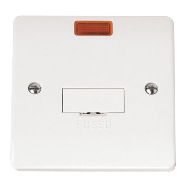 Click Scolmore Mode Un-Switched Fused Spur Unit 13A White - CMA653