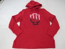 New -Minor Flaw- Indiana University Hoosiers Size L Large Red Pullover Hoodie