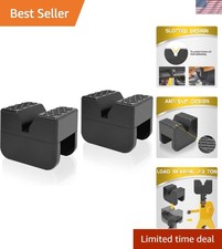 Durable Rubber Jack Stand Pads With Anti-slip Design - 2-pack For 2-3 Ton Use