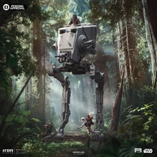 Iron Studios Star Wars ROTJ AT-ST & Chewbacca 1/20 Scale Statue IN STOCK!!