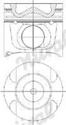 Für NURAL 87-427400-30 PISTONS SINGLE