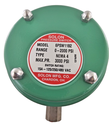 #ad Solon 6PSW11B2 Pressure Switch 3000 PSI SPDT Industrial Control $100.00