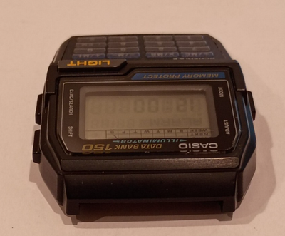 Vintage Casio Data Bank 150 Calculator Watch DBC-150 (1477) Watch