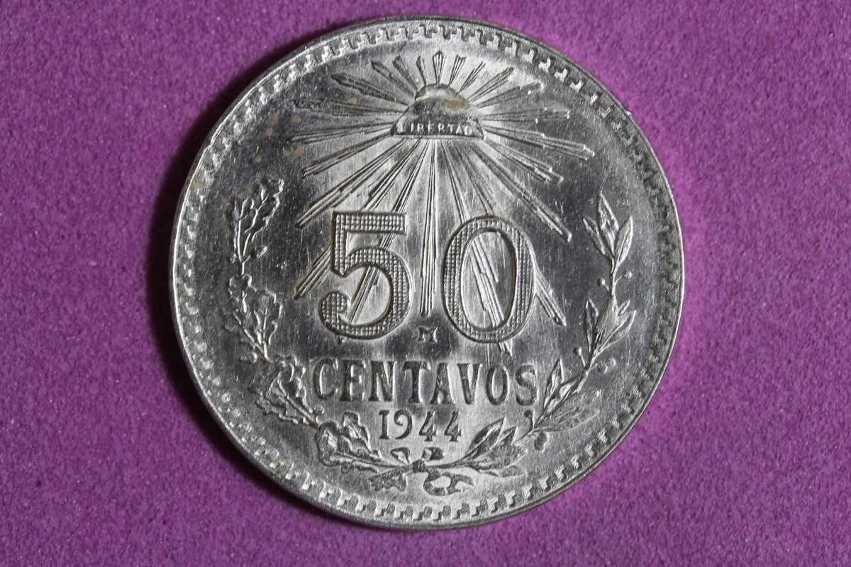 50 Centavos Silver 1944 Year Mexican Coins (1905-Now) for sale | eBay