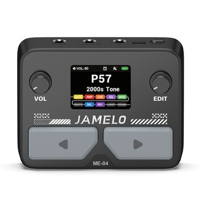 JAMELO Smart Box Multi-Effects Processor for Guitar Bass 125 Effects, NAM/IR/OTG
