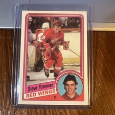 Steve Yzerman 1984-85 Topps Rookie Card RC #49 Detroit Red Wings NM Range. rookie card picture