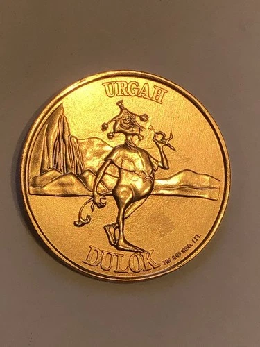 1985 Vintage Star Wars EWOKS CARTOON LADY GORNEESH URGAH DULOK Coin Original