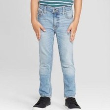 Cat and Jack size 10 husky boys jeans acid wash new with tags