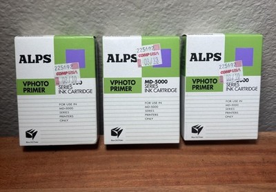 Set of 3: ALPS MD Series Printer Ink Cartridge VPhoto Primer 105142-00   1224