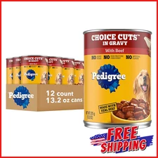 PEDIGREE CHOICE CUTS IN GRAVY Adult Canned Soft Beef Wet Digestive Dog Food