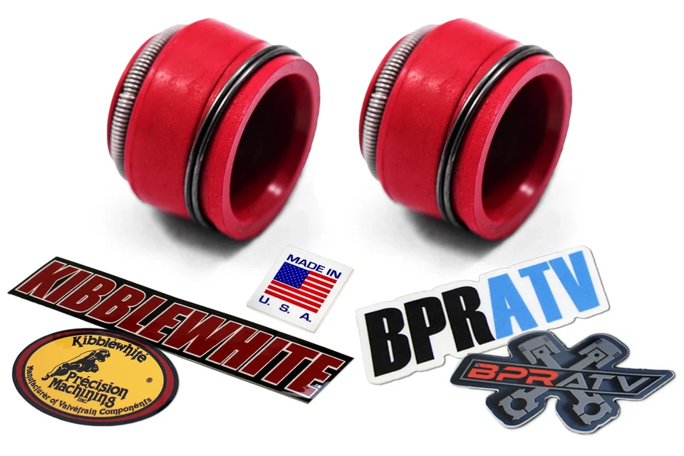 Honda XR200R ATC 200 XL185 Kibblewhite Intake & Exhaust Valves RED Seals Kit USA - Image 4 of 4