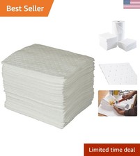 SPC 15" x 17" Heavy Weight Economical Oil Only Absorbent Pads - 100 ct