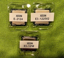 Intel Xeon E3-1290, E3-1225V2, and E-2124