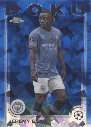 JEREMY DOKU 2024-25 Topps Chrome UEFA Club Competitions Base #69