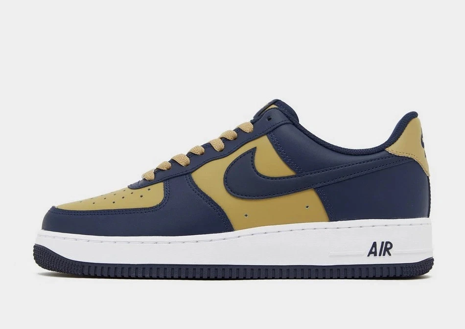 Nike Air Force 1 Men's Shoes in Green in Parachute Beige, Obsidian and White