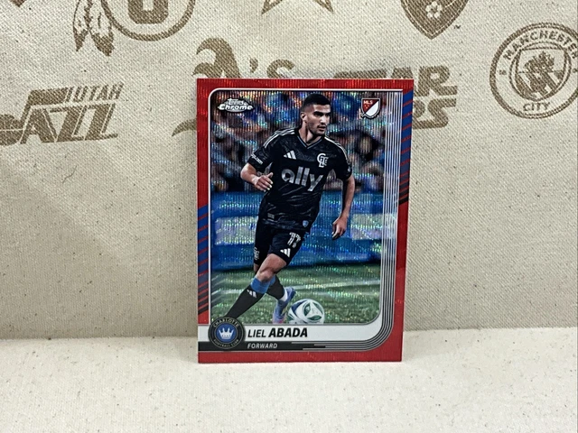 2025 Topps Chrome MLS Charlotte FC Liel Abada Red Refractor 1/5