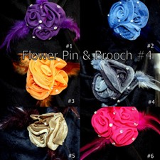 Wholesale Lady Rose Flower Brooch Clip Pin Bridal Party Hair Holder Headdress