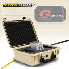 Beige Heavy Duty Weatherproof Case Slab Holder Protector Graded Card Storage Box