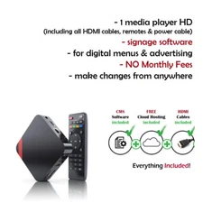 Digital Signage Menu Players with Free Signage Software