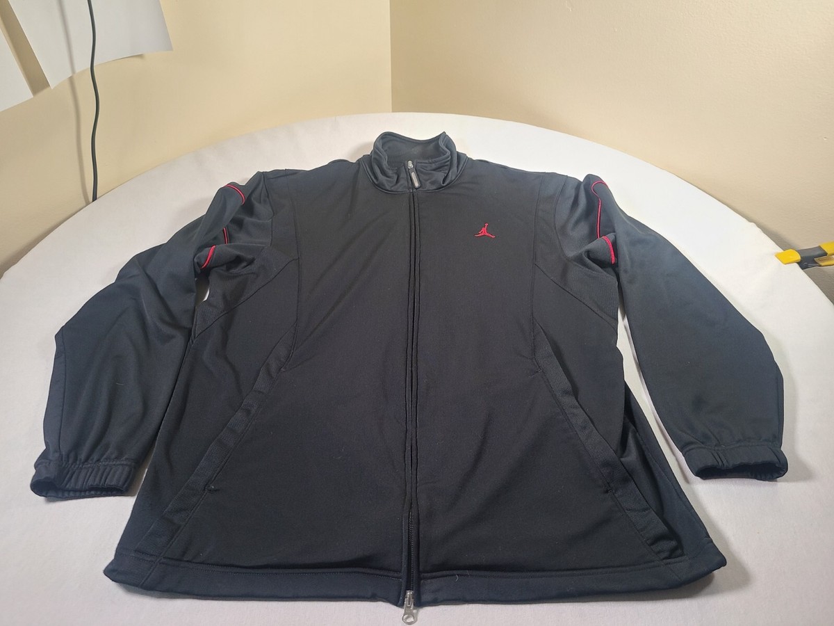 AIR JORDAN Sweatshirt Mens XL Black NBA Basketball MJ JUMPMAN Track Suit  Jacket