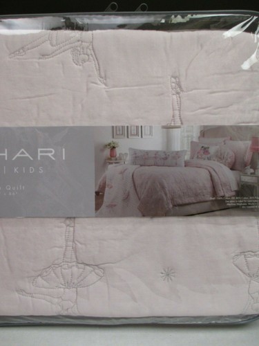 TAHARI Kids Pink Tulle Skirts Dancing Ballerina 4pc Quilt Sham Set - Full/Queen - Picture 9 of 12